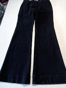 LOFT Outlet Curvy Trouser Jeans Womens Size 4 Blue Dark Denim - Picture 1 of 8