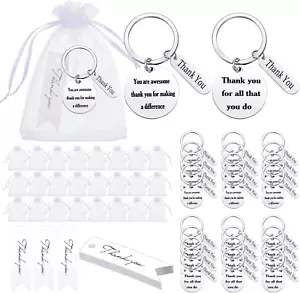 72 Pcs Employee Appreciation Gift Bulk for Employee Thank You Gifts Keychains wi - Picture 1 of 12
