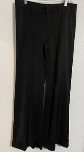 LEI Stretch Black Slacks Size 5 Wide Leg With Cuff NWOT - Picture 1 of 3