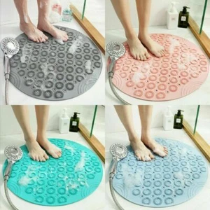 Duschmatte Rund Duscheinlage PVC Badezimmermatte rutschfest Duschwanneneinlage  - Bild 1 von 9