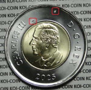*Error*Strike Throughs*BU Canada 2025 first strike $2 toonie coin - Picture 1 of 2