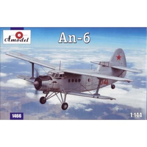 Amodel 1466 Plastic model airplane kit Scale 1:144 Antonov An-6 - kit modelling - Picture 1 of 24