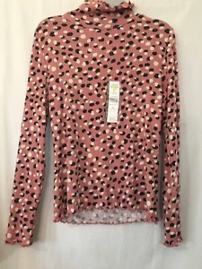 New Wonder Nation Mock Neck Shirt Top Dots Girls Long Sleeve many sizes U pick - Picture 1 of 4