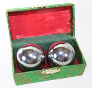 2 Heavier Iron Ball Hand Stress Relief Squeeze Grip EXERCISE Finger Therapy Man' - Picture 1 of 2