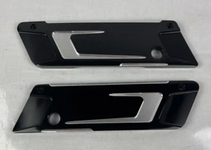 KURYAKYN BAHN TUXEDO SADDLEBAG LATCH COVERS TOURING BLACK ANODIZED 6946 - Picture 1 of 8