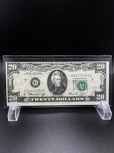 1974-20 Dollars bill very nice note Cutting error. The Seal Is Down To.. - Picture 1 of 4