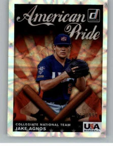 2019 Donruss American Pride #12 Jake Agnos \999 (ref 136880) - Picture 1 of 2