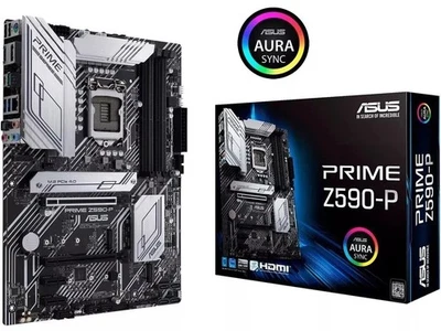 ASUS PRIME Z590-P LGA 1200 Intel Z590 SATA 6Gb/s ATX Intel Motherboard - image 1 of 4
