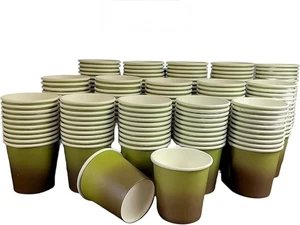 200 Pack 3 Oz Disposable Paper Cups – Mini Bathroom & Mouthwash Cups, Espresso & - Picture 1 of 8
