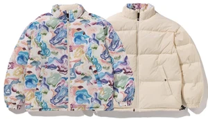 A Bathing Ape BAPE "Art Camo Reversible Down Jacket" White 1L80-144-007 Size XL - Picture 1 of 10