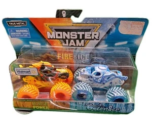 Monster Jam Fire & Ice Horse Power Octon8er 2-Pack Walmart Exclusive 2020 RaRE - Picture 1 of 15