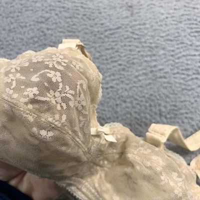 VTG Norvell Bra 30EE Full Coverage 874  Floral Lace Soft Cup Cone Bullet NWOT - Image 1 of 4