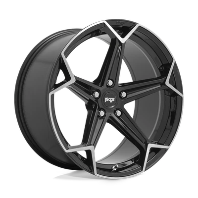 Rueda cepillada negra brillante 20x9 Niche M259 ARROW 5x120 (35 mm) Foto 1 de 4