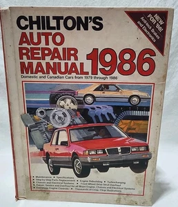 Chilton's Auto Repair Manual For Cars 1979-1986 Part# 7575 Hardcover - Picture 1 of 14