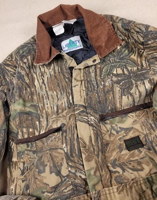 Liberty Coveralls Mens Large Tall Realtree Camo Lined Rugged Outdoor Gear Vtg - Image 1 of 4