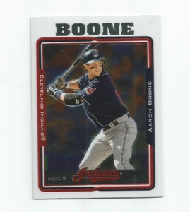 AARON BOONE  (Cleveland Indians) 2005 TOPPS CHROME UPDATE CARD #UH11 - Picture 1 of 1