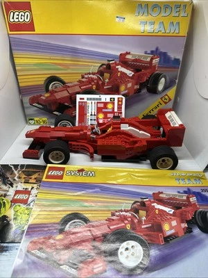 1998 LEGO Model Team 2556  F1 Ferrari Formula Racing Car Complete Build With Box - Image 1 of 4