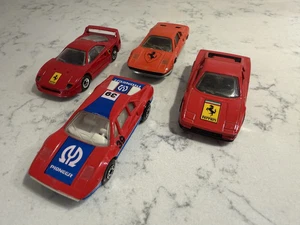 1985 VINTAGE MATCHBOX FERRARI COLLECTION, F40, 308, Testarossa, 4 CARS *RARE - Picture 1 of 5