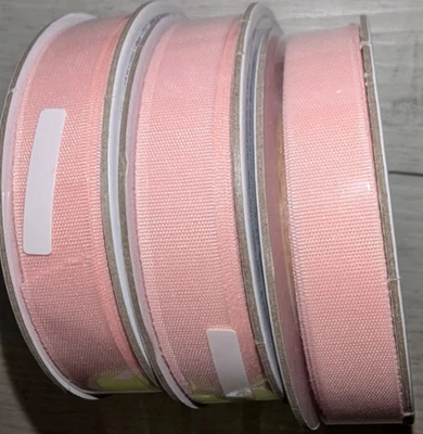 STAMPIN UP POWDER PINK Ribbon Lot of 3 Spools 30 Yards NEW - Image 1 of 2