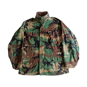 Vintage US Army 1991 M65 Field Jacket Woodland Camo Cold Weather Gulfwar Medium - Bild 1 von 7