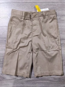 Lands End Shorts Boys Size 14 Khaki Beige Adapt Magnet School Uniform Bottoms - Picture 1 of 8