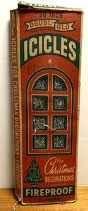 Vintage Weihnachten Doppel-Glo Bleibaum Lametta Eiszapfen mit Box - Bild 1 von 5