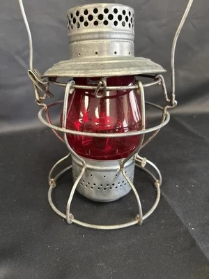 Handlan Illinois Central Railroad Lantern – ICRR – Red Globe – 14.5” Tall - Image 1 of 4