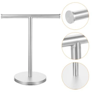 Stainless Steel Towel Rack Hanger for Bathroom Hand Holder Stand - Picture 1 of 12