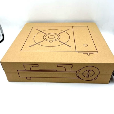 MUJI RK-2 Portable Cooking Gas Stove Aluminum Die Cast No Gas Unused Japan - Image 1 of 4