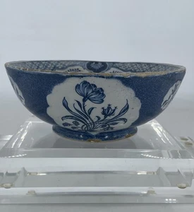Delft Blue and White Berry Colander Strainer (Restored) - Picture 1 of 11