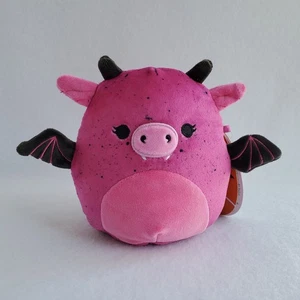 Squishmallow BIANCA the GARGOYLE BAT 5" pink plush 5 inch HALLOWEEN 2025 magenta - Picture 1 of 7