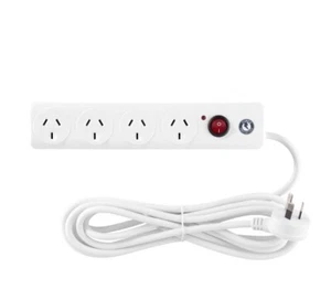 Arlec 4 Outlet Surge Protected Powerboard - Picture 1 of 3