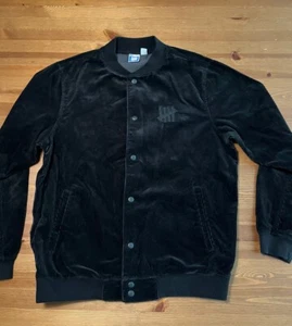 UNDEFEATED 22SS CORD BASEBALL JACKET BLACK Men’s Size Large L - Picture 1 of 4