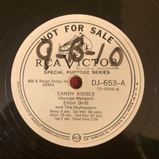 RCA VICTOR DJ-653 PROMO Elton Britt 78rpm Candy Kisses