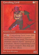 Convulsing Licid X4 EX/NM Stronghold MTG Magic Cards Red