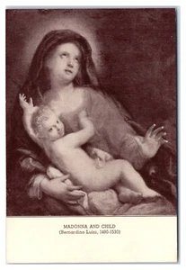 Postal de Madonna and Child de Bernardino Luini en Crocker Gallery Sacramento CA - Imagen 1 de 2