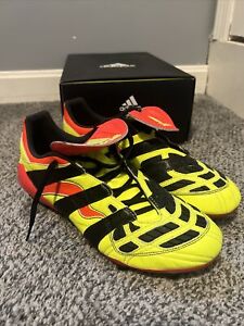 Adidas Mens Rare Predator Accelerator FG Yellow/Red Soccer Cleats