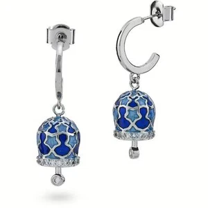 Orecchini donna CL/OR03 gioielli Boccadamo campanelle pendenti stelle azzurre - Picture 1 of 3