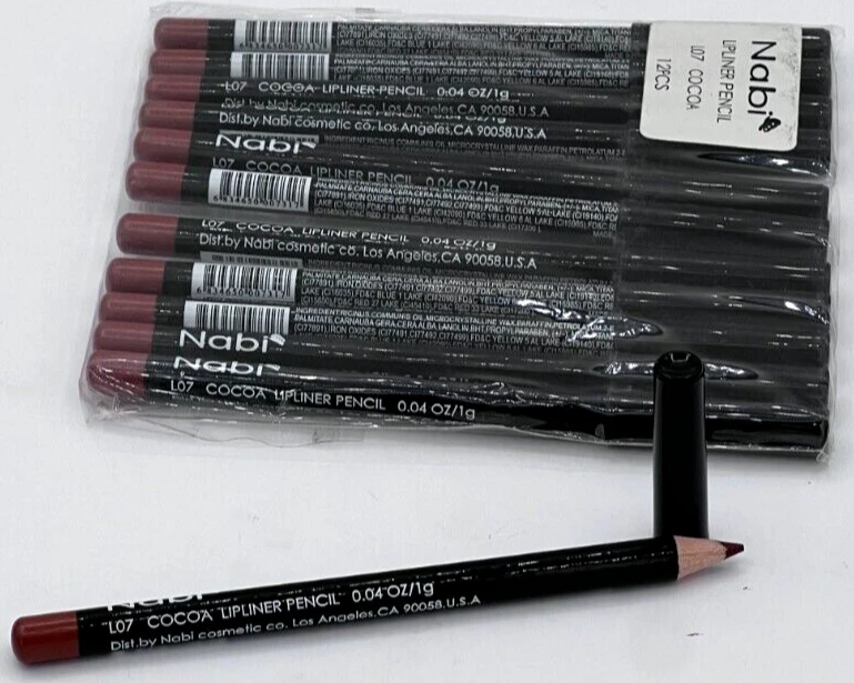 LÁPIZ DELINEADOR DE LABIOS NABI, CACAO L07.  0,04 OZ.  PACK 12 Foto 1 de 1