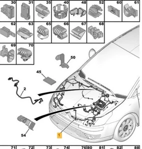 Neue Original Citroen C4 Mk1 1.6 16V TU5JP4 Hauptmotor Kabelbaum Harness 6575KZ - Bild 1 von 6