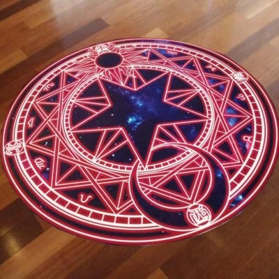 Tapete Card Captor SAKURA Magic Circle tapete de área redonda tapete redondo capacho  - Imagem 1 de 4