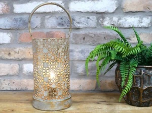 Vintage Shabby Chic, Light, Battery Operated LED Lamp Lantern Ornament Decor - Picture 1 of 4