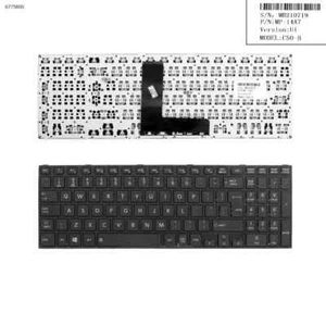 US Laptop Keyboard for TOSHIBA Satellite C50-B Black with Big Enter - Picture 1 of 4