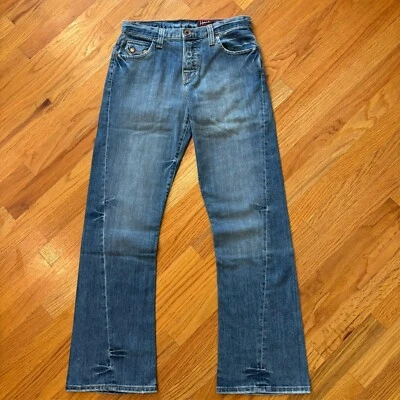 Pantalones de mezclilla Howe Twisted Seam Bootcut para hombre 30x32 botón volar el estándar Foto 1 de 4