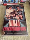 Ninja Exterminators Clamshell Jacky Cheng 1981 World Video Kung-Fu VHS Rare Rent