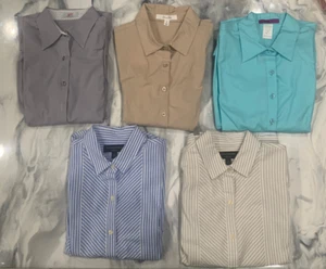 Women's Blouse Long Sleeve Work/office/church Size S and 2 Lot of 5 - Picture 1 of 6