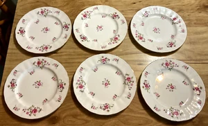 6 platos de almuerzo con patrón de fragancia Paragon borde con volantes - Imagen 1 de 6