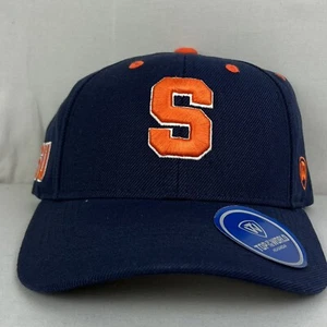 TEAM SYRACUSE UNIVERSITY Blue w/ Orange Logo Adjustable BASEBALL HAT CAP - Picture 1 of 11