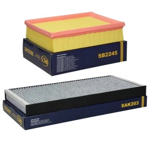 Set Filtri Abitacolo + Filtro Aria per Mercedes Classe A W169 Classe B W245 - Foto 1 di 3