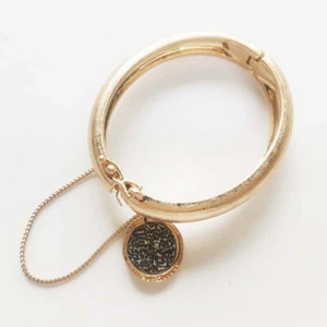 Nuevo brazalete brazalete ovalado Zara Tag Charm vintage para mujer fiesta vacaciones joyería regalo - Imagen 1 de 4
